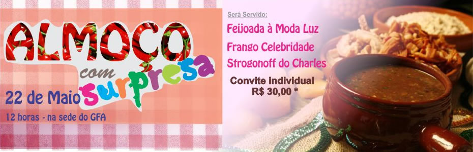 Almoço com Surpresa 22 de maio