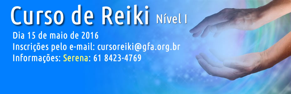 Curso de Reiki nível I – 15 de maio 2016