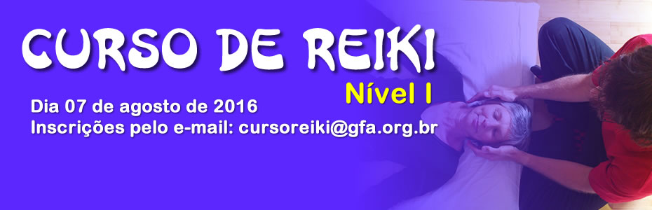 Curso de Reiki nível I – 07 de agosto 2016