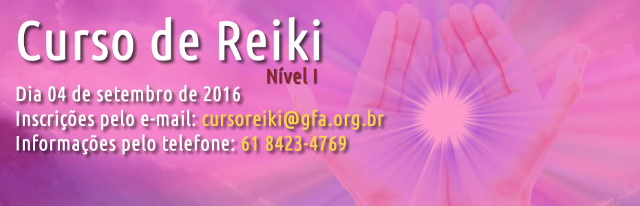 Curso de Reiki nível I – 04 de setembro 2016