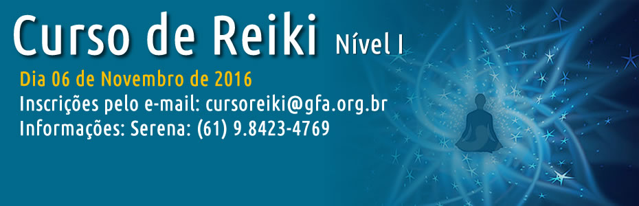 Curso de Reiki nível I – 06 de novembro 2016