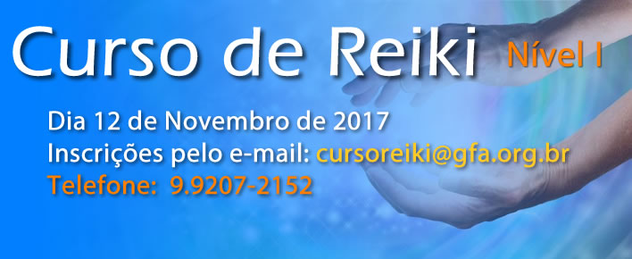 Curso de Reiki nível I – 12 de Novembro 2017