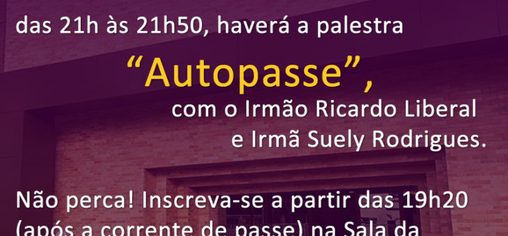 Palestra – Autopasse – 10 de outubro