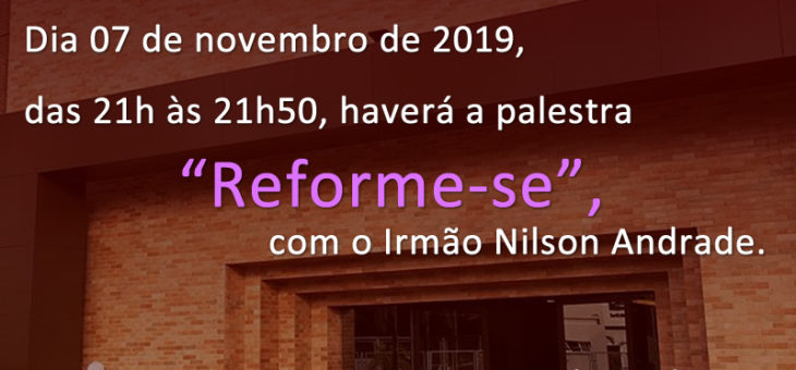 Palestra – Reforme-se